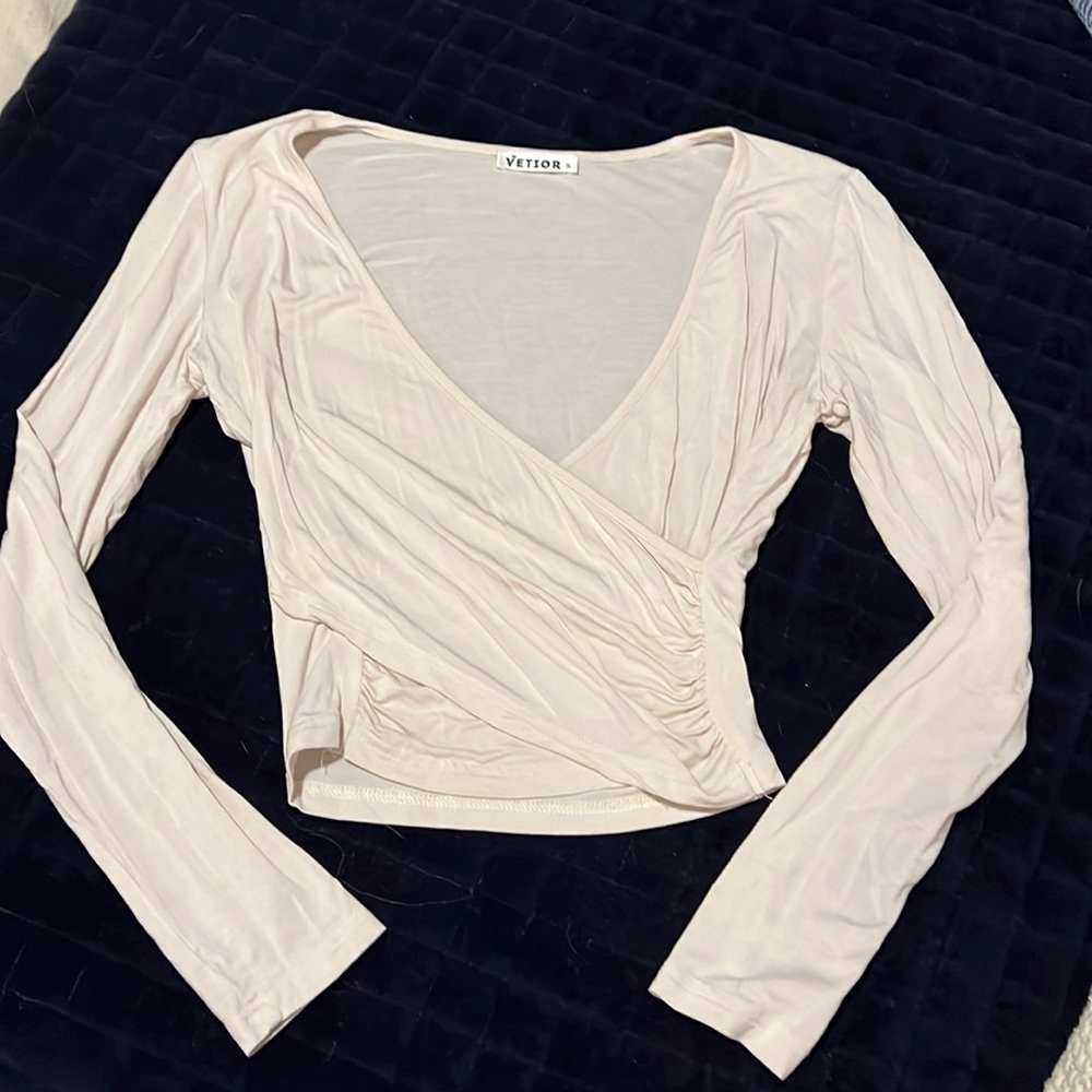 Boutique purchased wrap style crop top